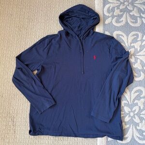 Polo by Ralph Lauren Men's Dark Blue Hooded Shirt